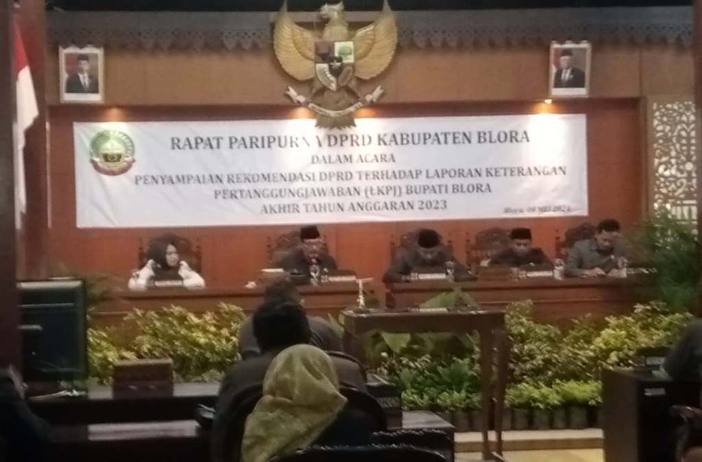 Rapat Paripurna Penyampaian LKPJ Bupati Blora TA&nbsp;2023