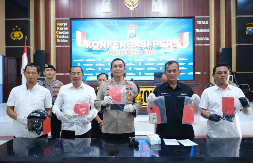 Polres Blitar Kota Bongkar Sindikat Curanmor, 2 Pelaku dan 3 Motor&nbsp;Diamankan