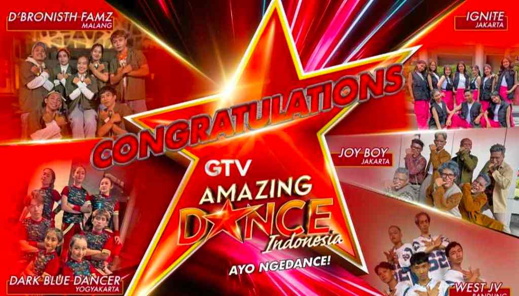 Tampil Amazing di Episode 2, 5 Grup Ini Lolos Babak Stage Audition Amazing Dance&nbsp;Indonesia